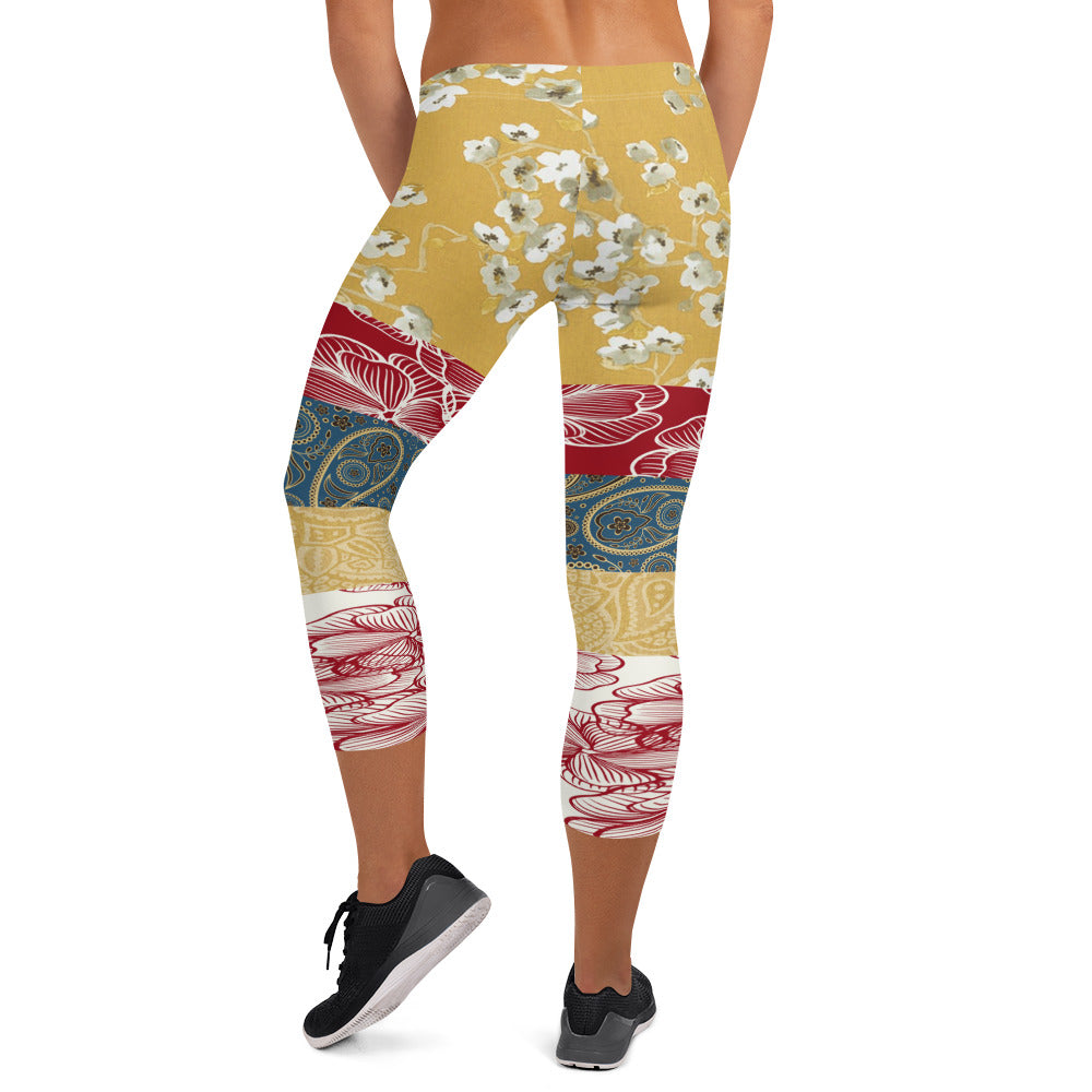 Leggings capri de patchwork de Blesses Espagnols