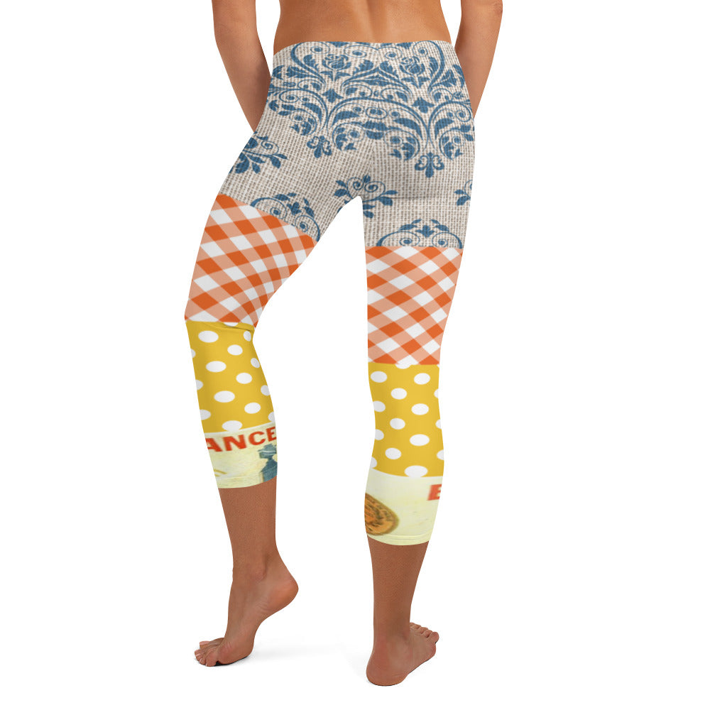 Le Gaulois Gallic French Rooster Capri Leggings