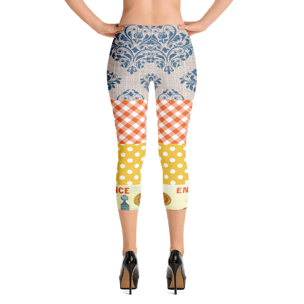 Le Gaulois Gallic French Rooster Capri Leggings