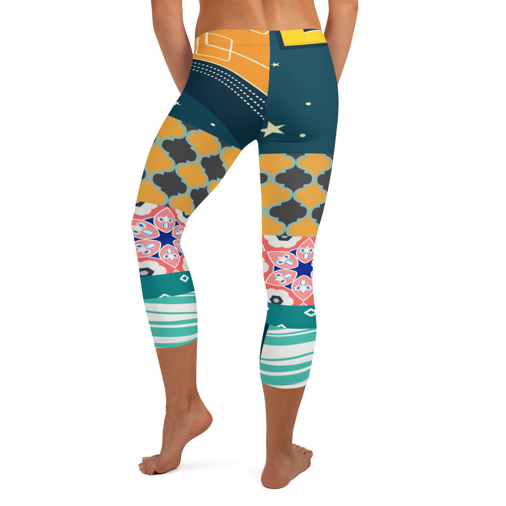 Las Vegas Cool Fantasico Capri Leggings