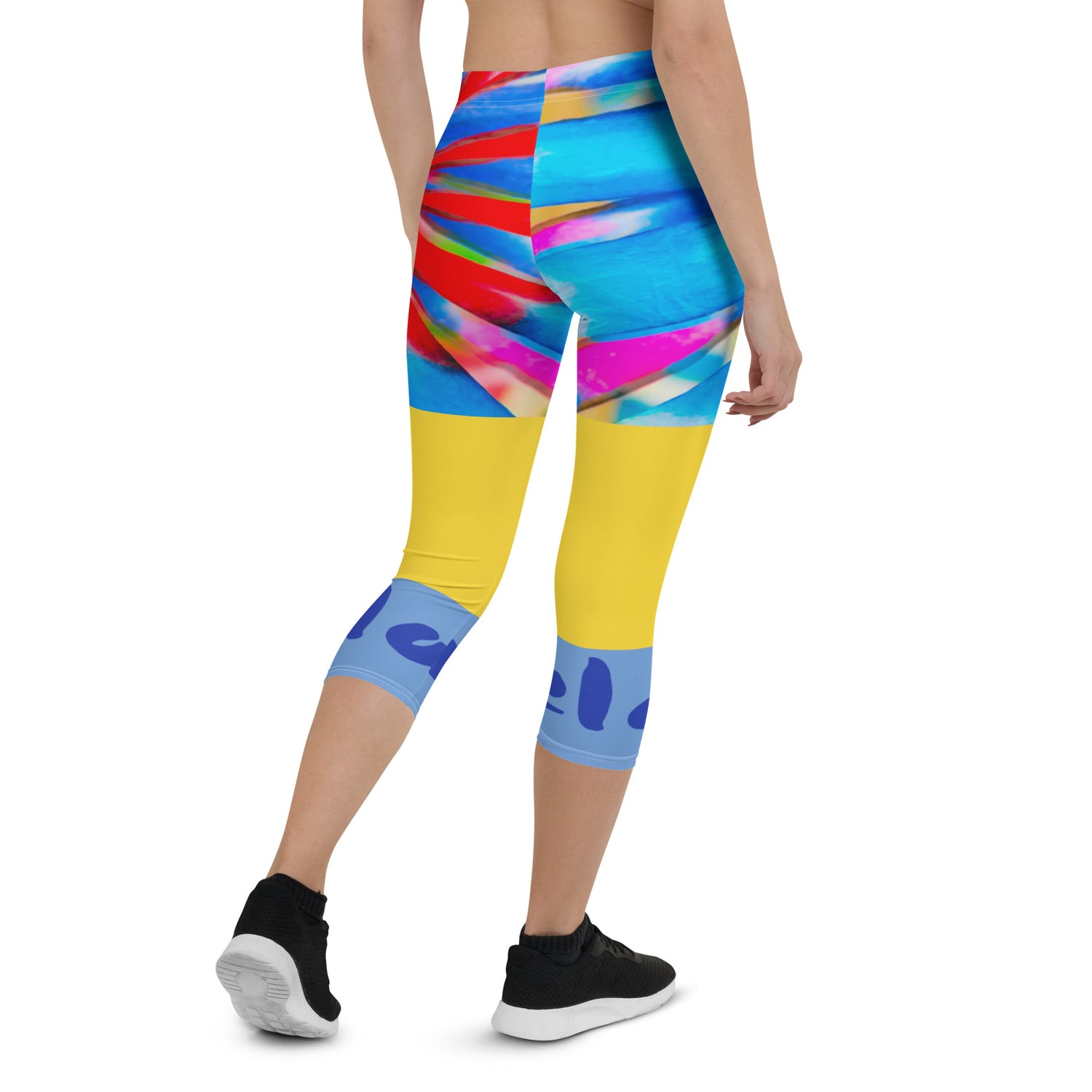 ¡Relájate, ve a ello! Leggings Capri Prisma Arco Iris