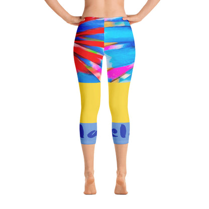 ¡Relájate, ve a ello! Leggings Capri Prisma Arco Iris