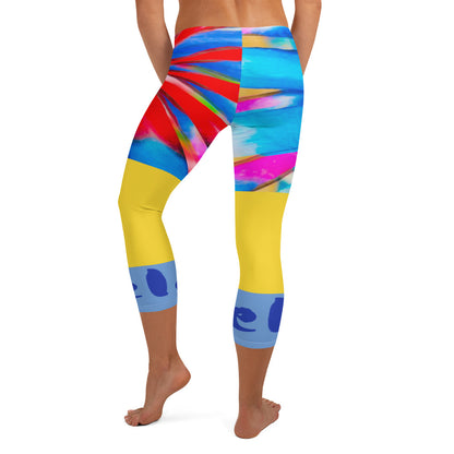 ¡Relájate, ve a ello! Leggings Capri Prisma Arco Iris