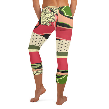 CanCan Leggings capri con estampado de bailarina vintage para niñas