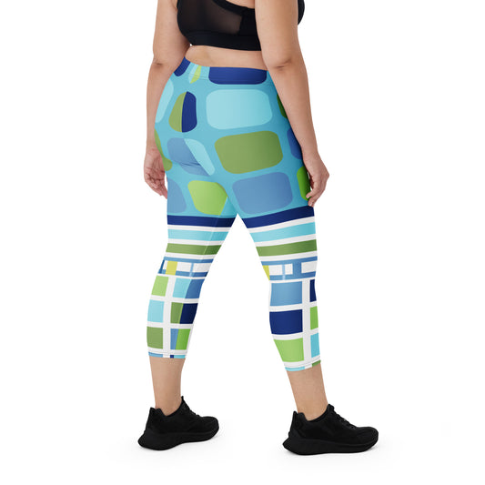 Tahiti Girl Bright Lights Capri Leggings