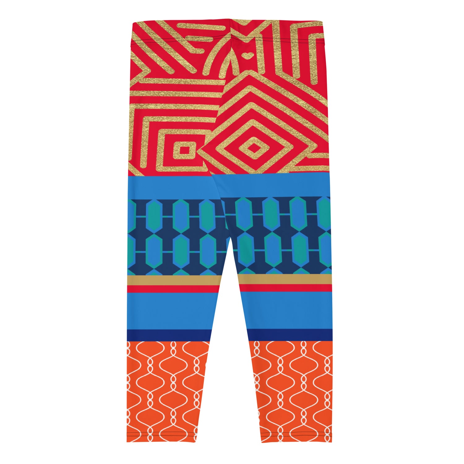 Beach Club Adventure Art Deco Capri Leggings