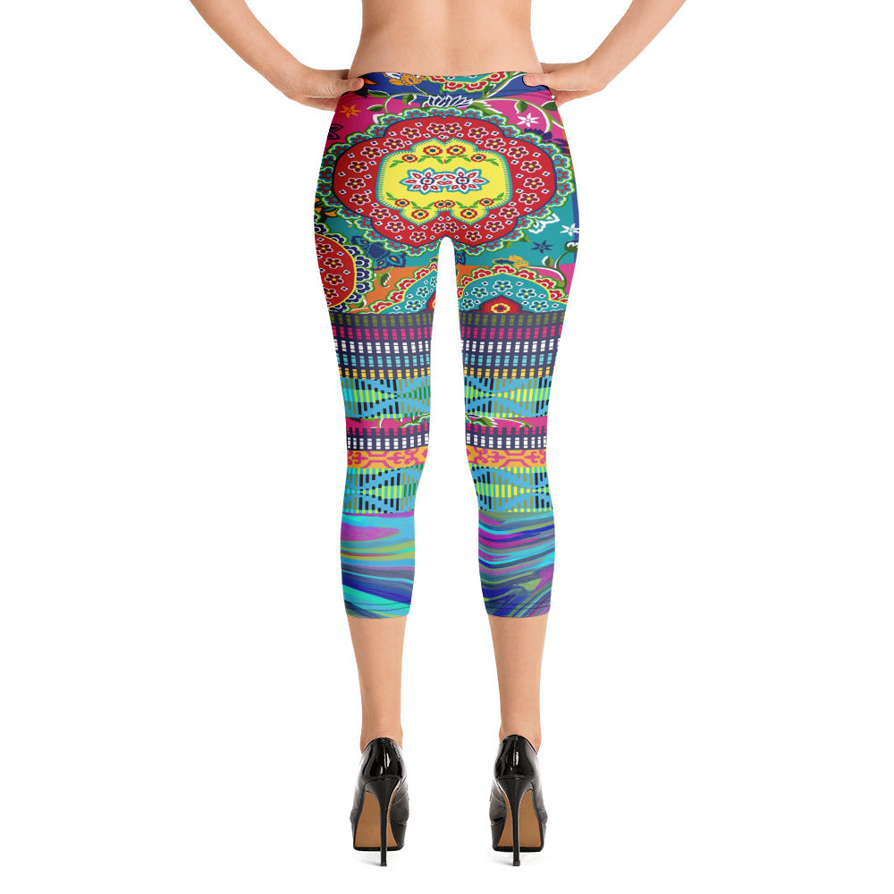 I am Divine Feminine Capri Leggings