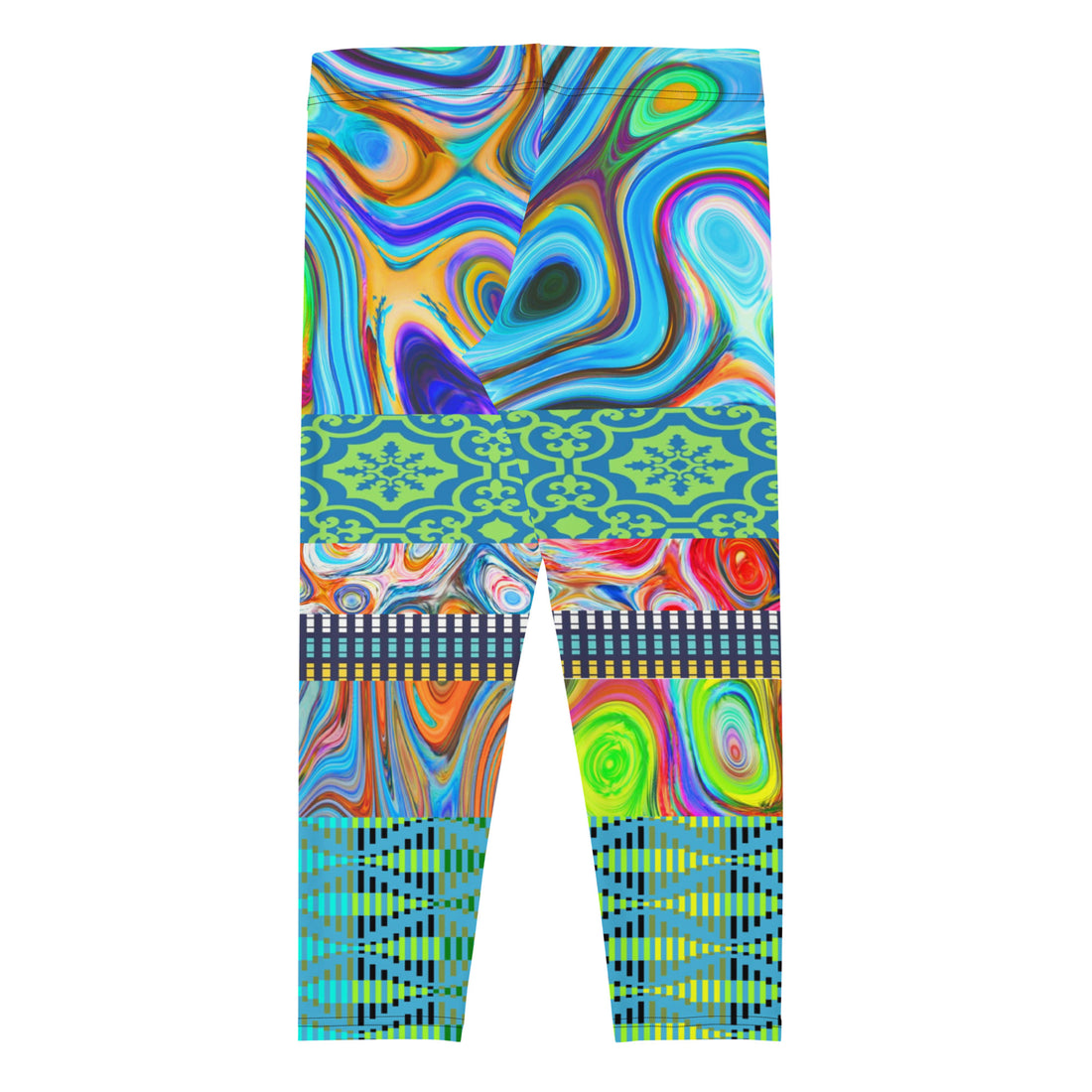 Alou-Aye Warrior Princess Lava Swirl Capri Leggings