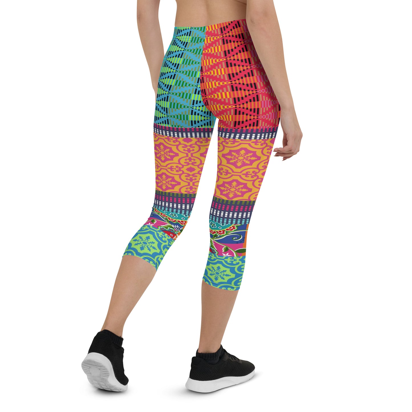 Time Traveler Psychedelic Capri Leggings