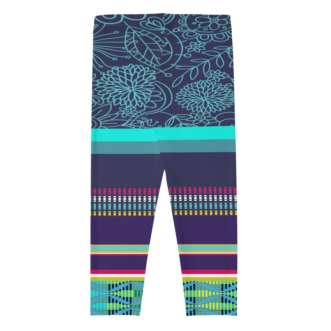 Nimiipuu Nez Perce Midnight Lights Capri Leggings