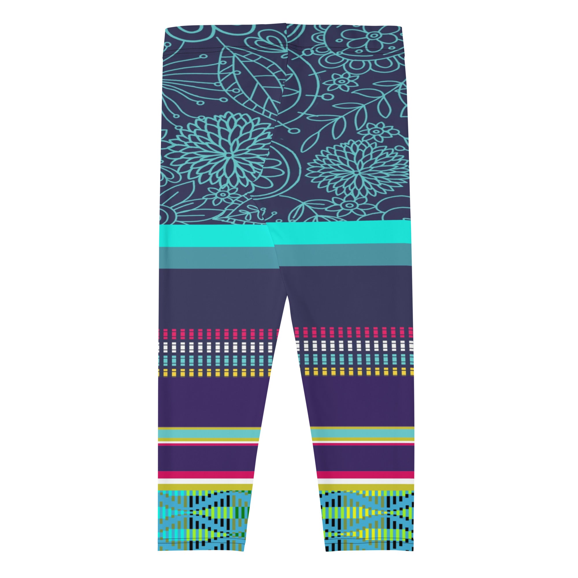 Nimiipuu Nez Perce Midnight Lights Capri Leggings