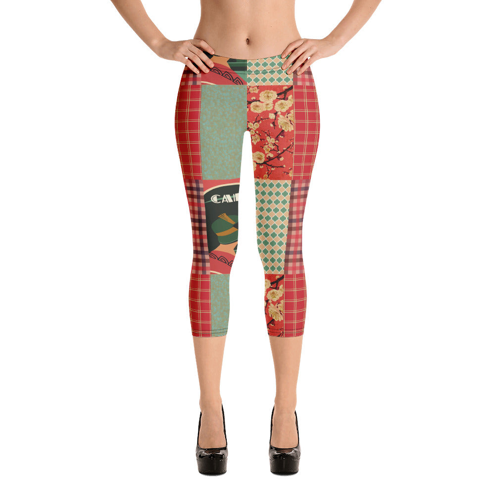 Cafe Deluxe Maestro Patchwork Capri Leggings