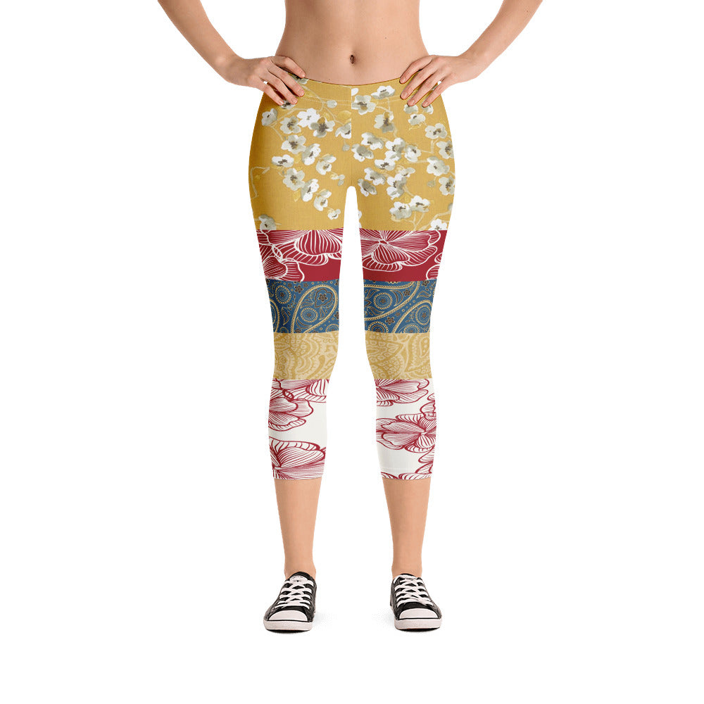 Blesses Espagnols Patchwork Capri Leggings