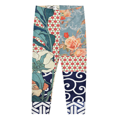 Little Canary Japanese Floral Capris