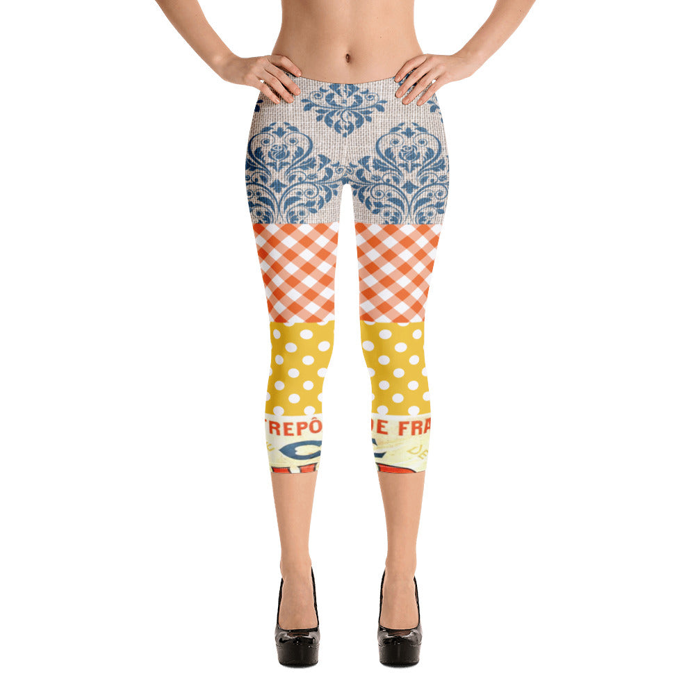 Le Gaulois Gallic French Rooster Capri Leggings