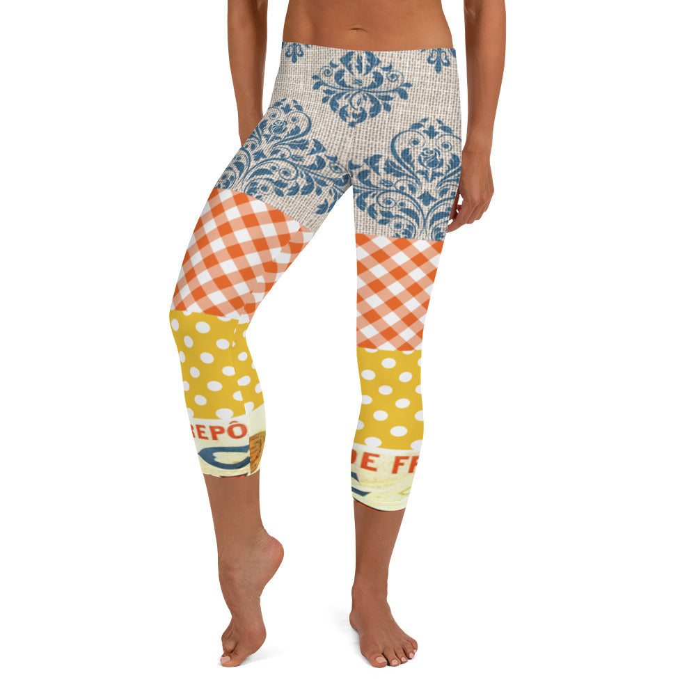 Le Gaulois Gallic French Rooster Capri Leggings