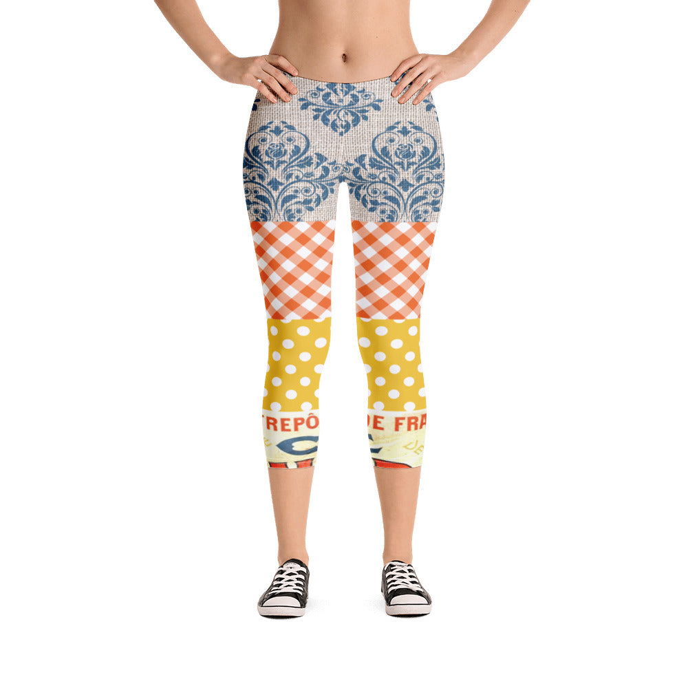 Le Gaulois Gallic French Rooster Capri Leggings