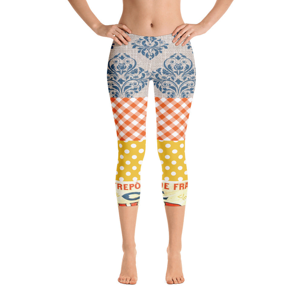 Le Gaulois Gallic French Rooster Capri Leggings