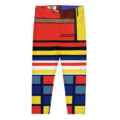 Cat in a Box Mondrian Cubism Capri Leggings