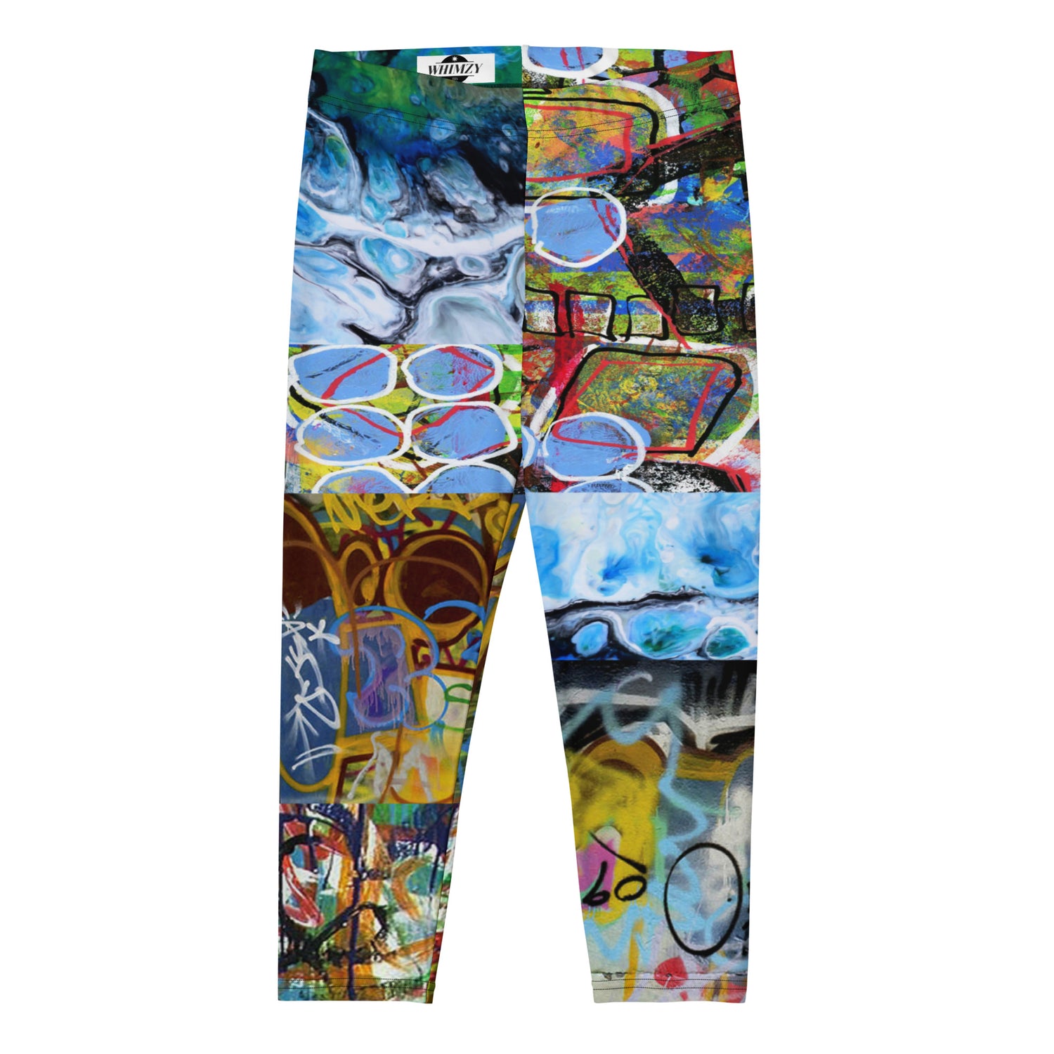 Leggings Capri Yuxtaposición de graffiti de Vesuvia