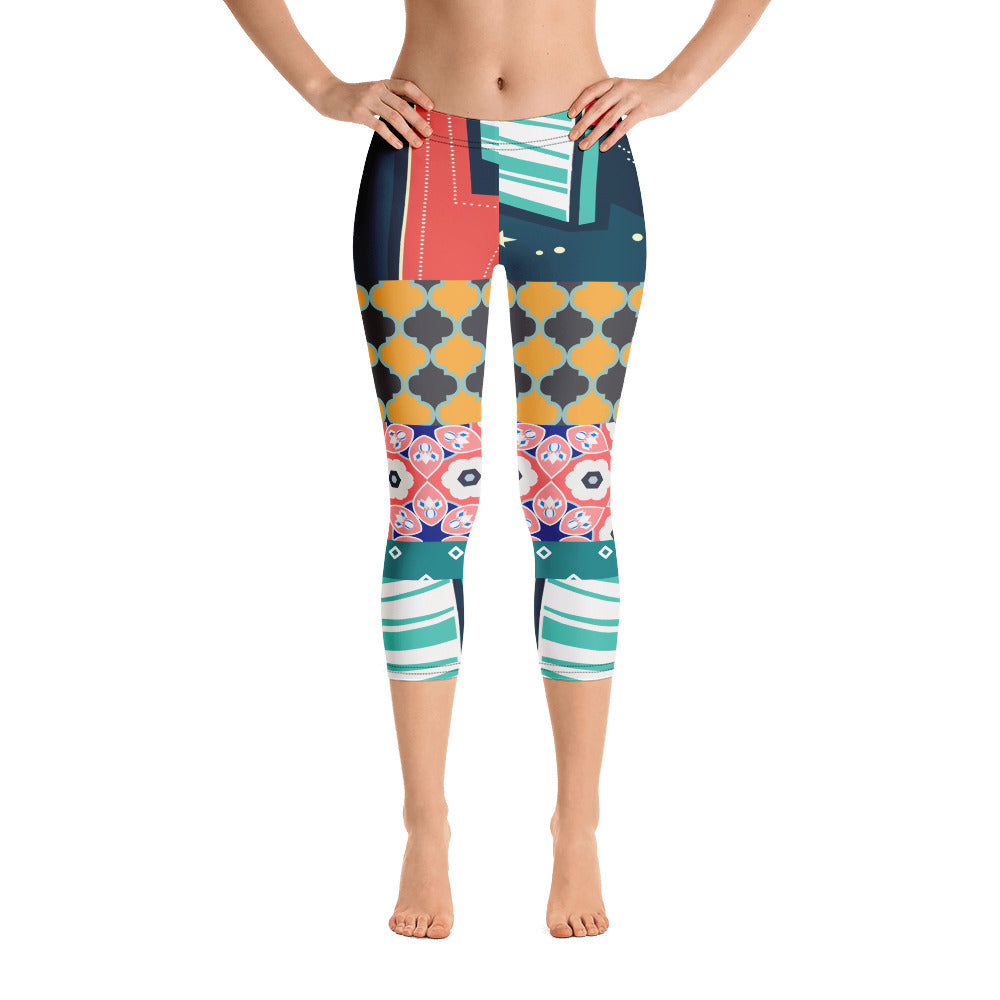 Las Vegas Cool Fantasico Capri Leggings