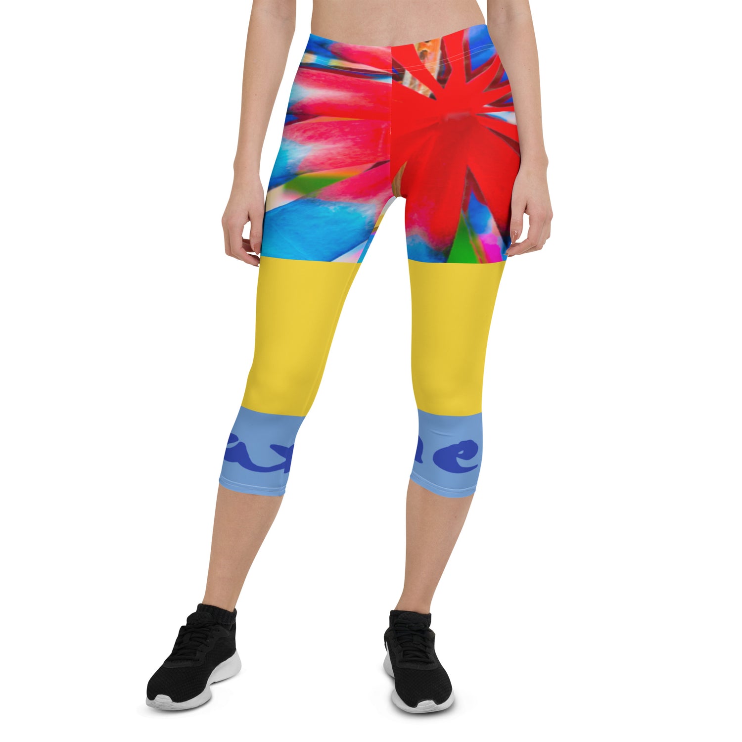 ¡Relájate, ve a ello! Leggings Capri Prisma Arco Iris