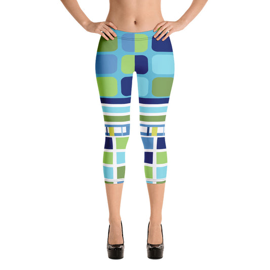 Tahiti Girl Bright Lights Capri Leggings