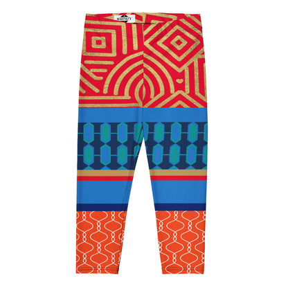 Beach Club Adventure Art Deco Capri Leggings