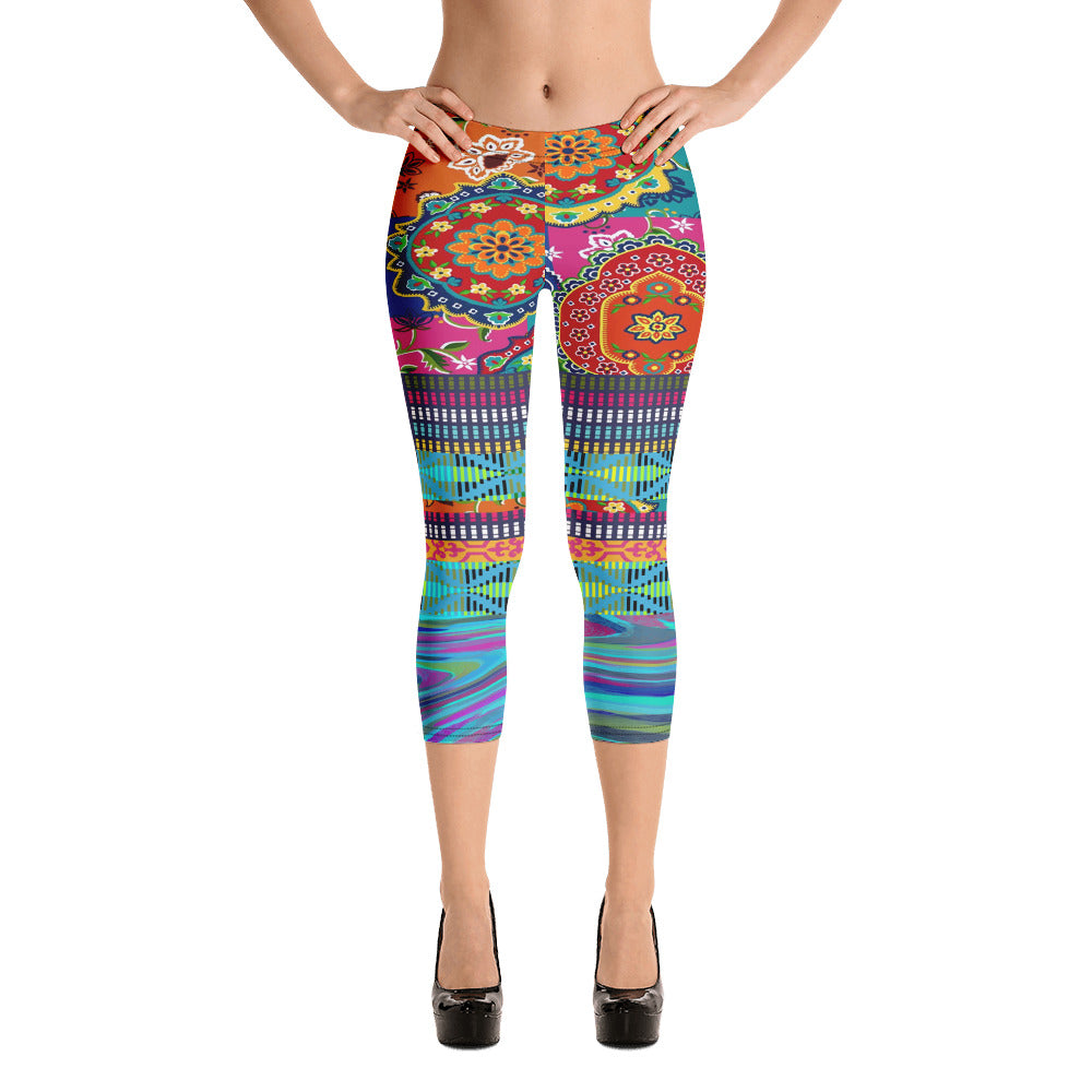 I am Divine Feminine Capri Leggings