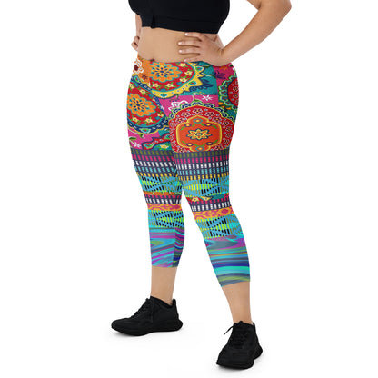 I am Divine Feminine Capri Leggings