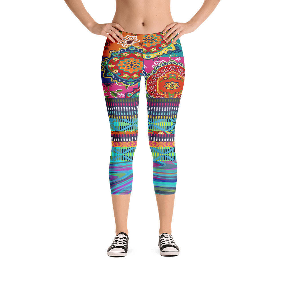 I am Divine Feminine Capri Leggings