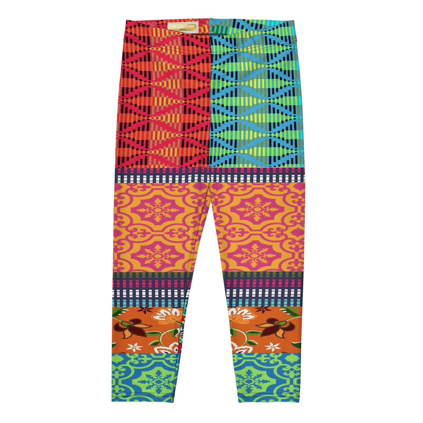 Time Traveler Psychedelic Capri Leggings