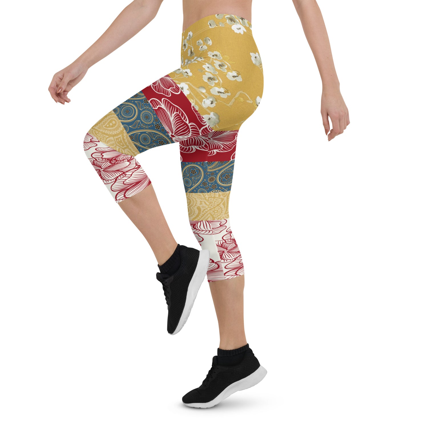 Leggings capri de patchwork de Blesses Espagnols