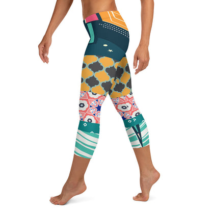 Las Vegas Cool Fantasico Capri Leggings