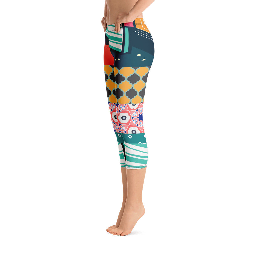 Las Vegas Cool Fantasico Capri Leggings