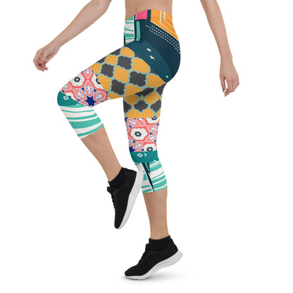 Las Vegas Cool Fantasico Capri Leggings