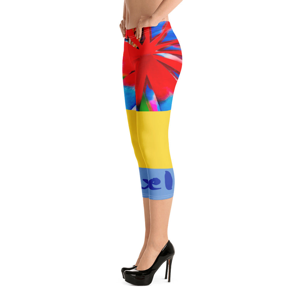 ¡Relájate, ve a ello! Leggings Capri Prisma Arco Iris