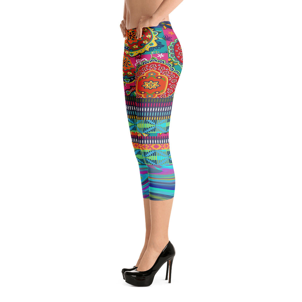 I am Divine Feminine Capri Leggings