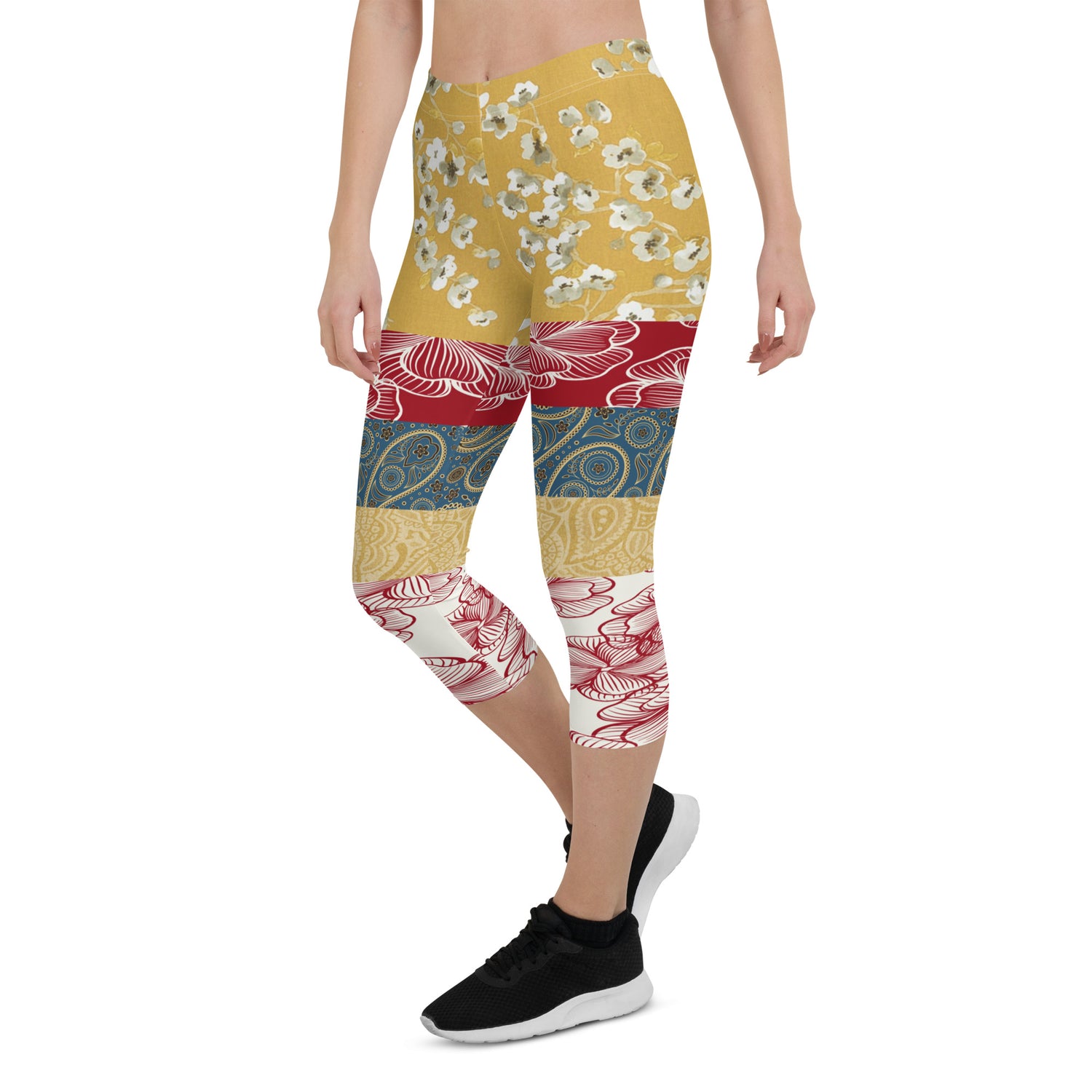 Leggings capri de patchwork de Blesses Espagnols