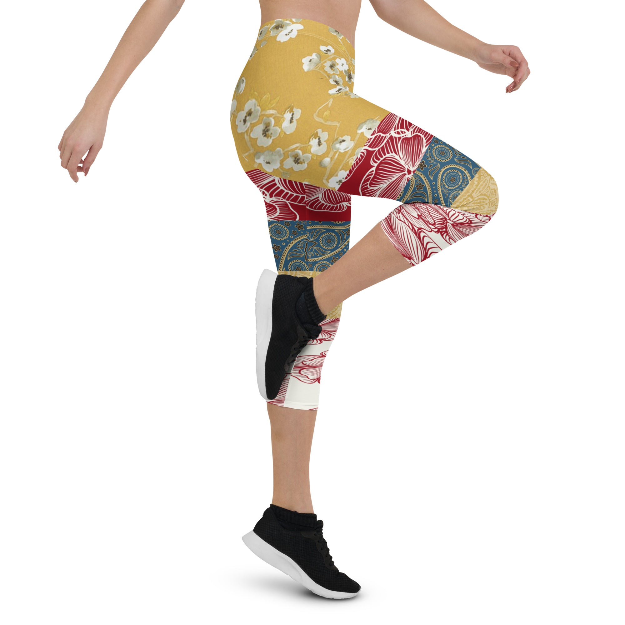 Blesses Espagnols Patchwork Capri Leggings