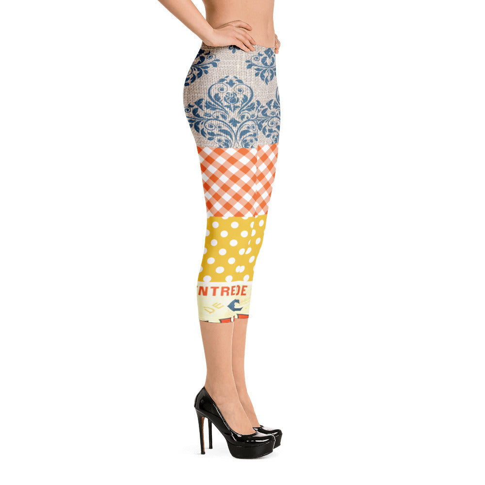 Le Gaulois Gallic French Rooster Capri Leggings