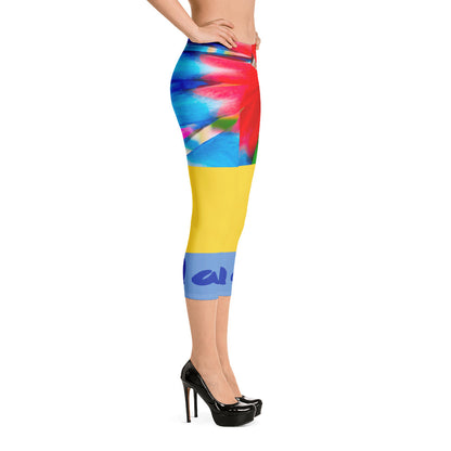 ¡Relájate, ve a ello! Leggings Capri Prisma Arco Iris