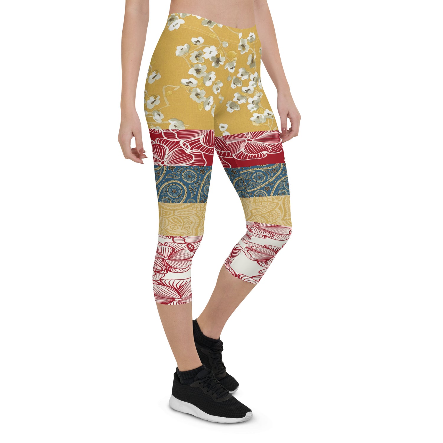 Leggings capri de patchwork de Blesses Espagnols