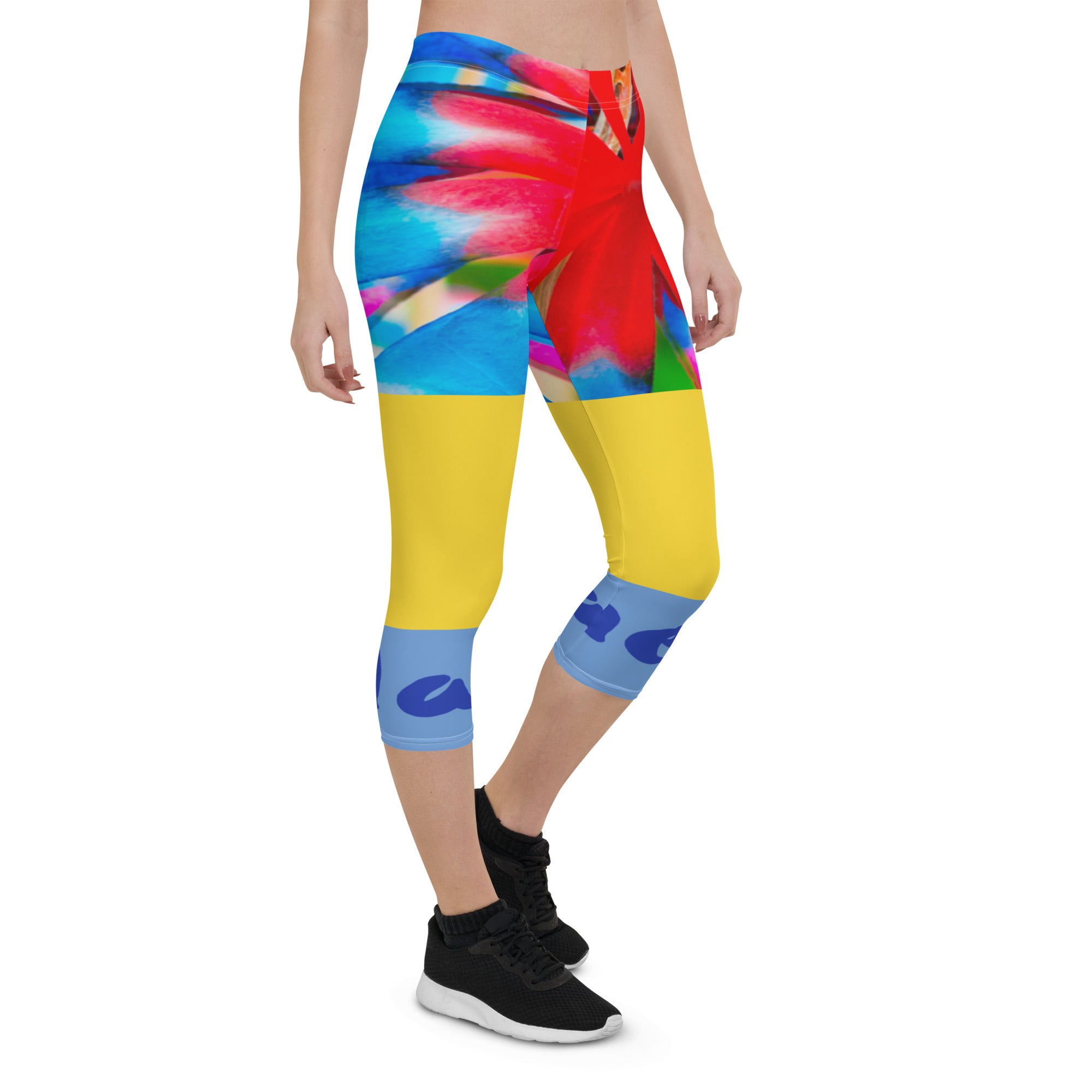 ¡Relájate, ve a ello! Leggings Capri Prisma Arco Iris