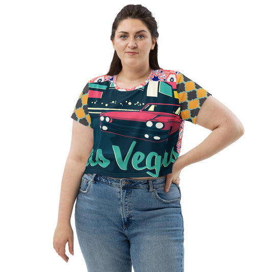 Las Vegas Cool Short Sleeve Crop Tee