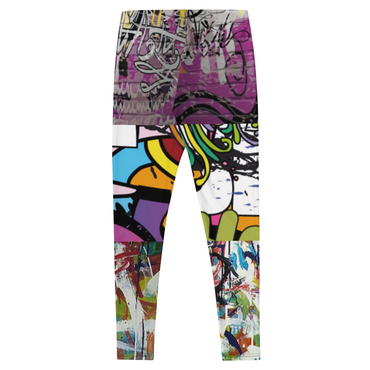 Raffaela Purple Graffiti Print Leggings