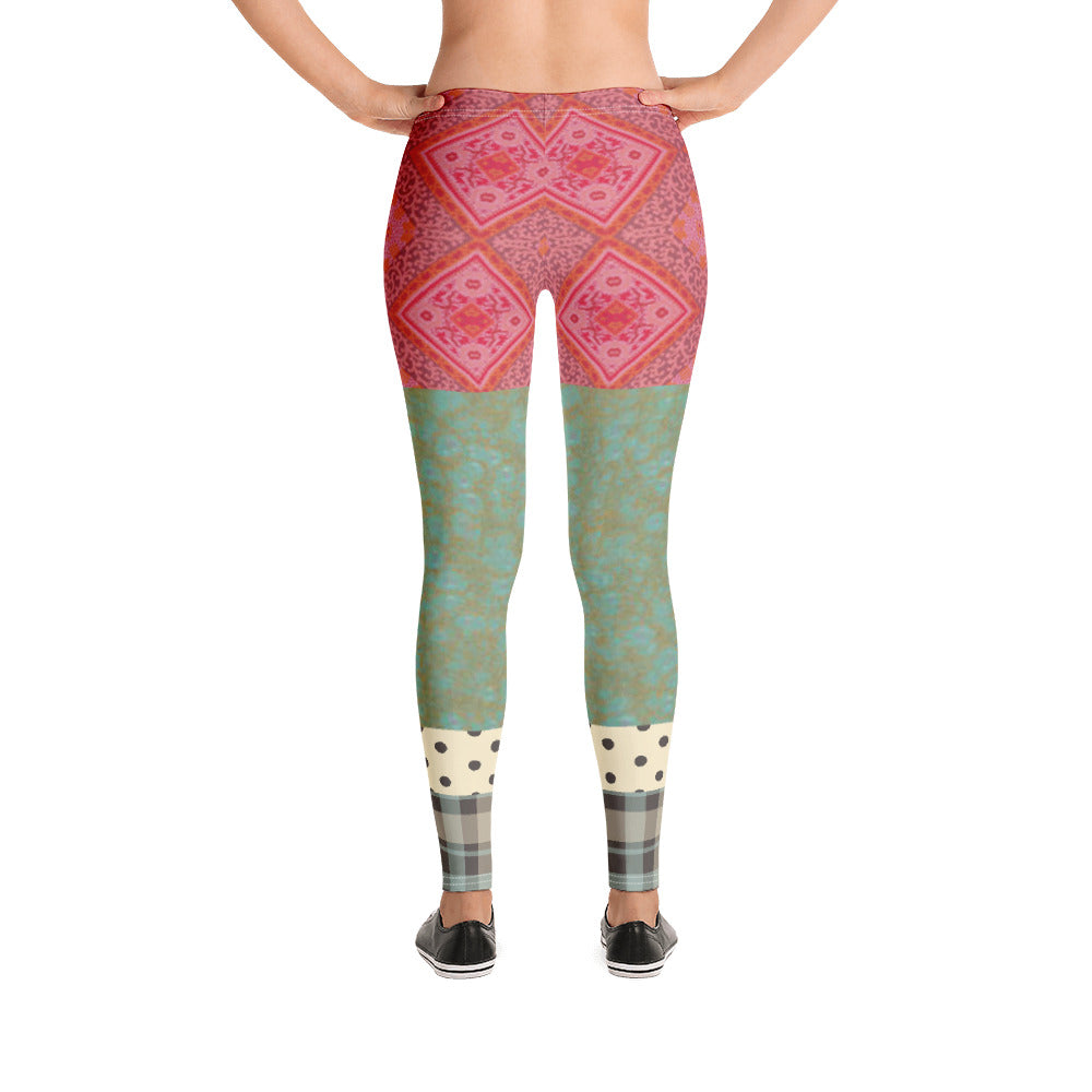 CanCan Girls Indian Batiq Patchwork Capri Leggings