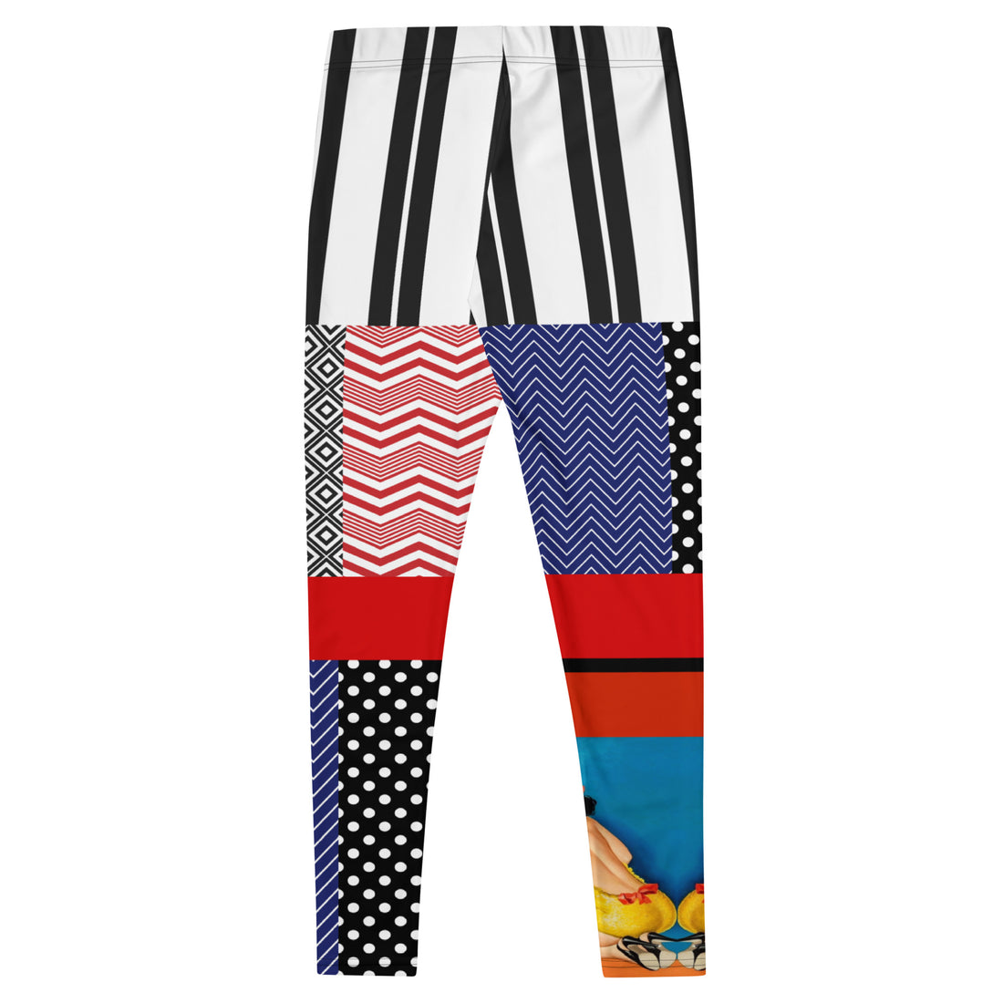 Leggings con estampado de patchwork Kiss and Tell