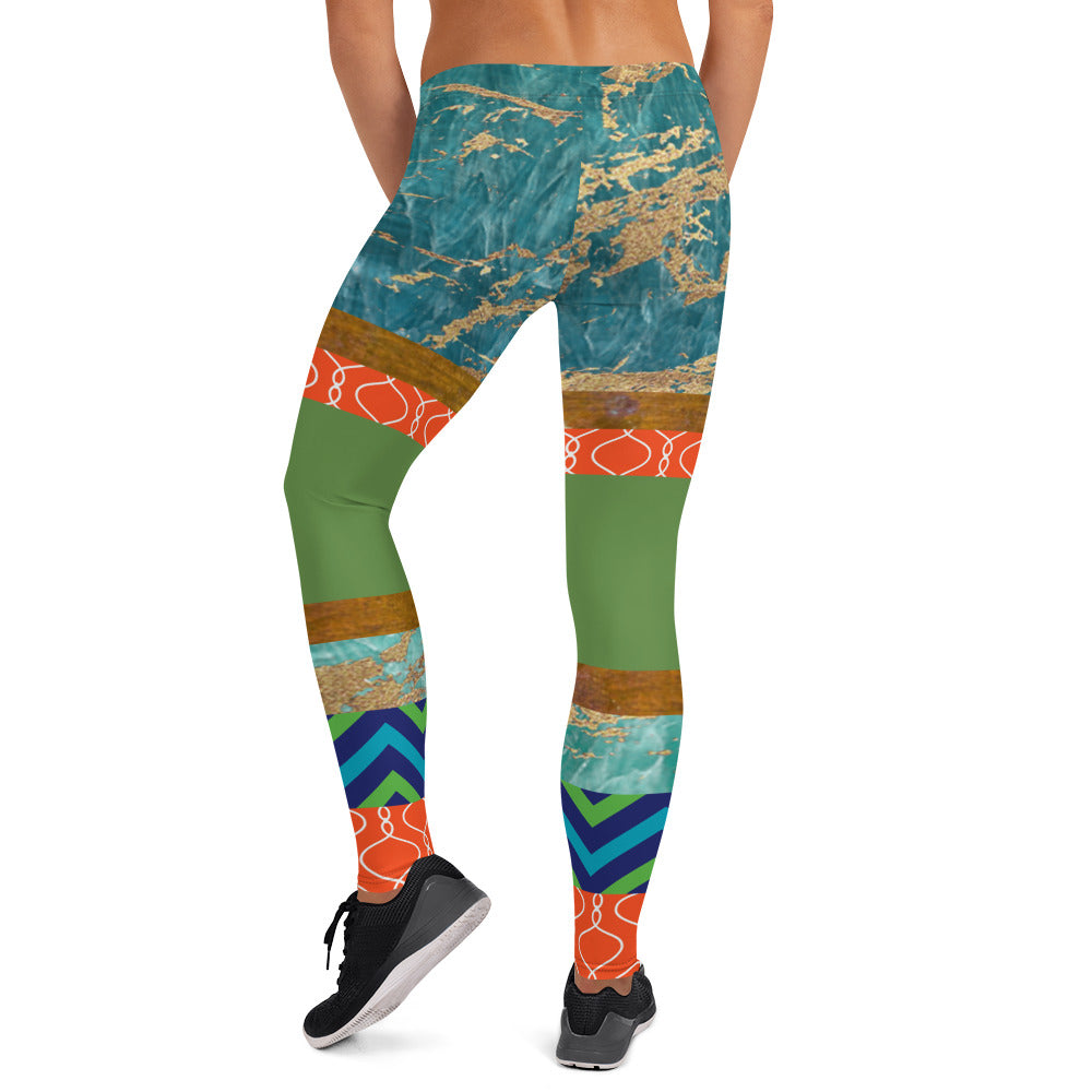 Galapagos Turtle Island Leggings