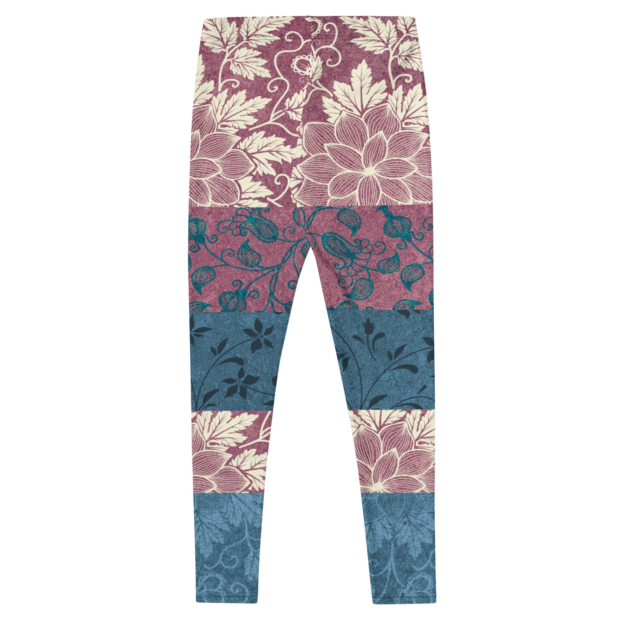 Leggings con estampado de patchwork y brocado de Odd Couple